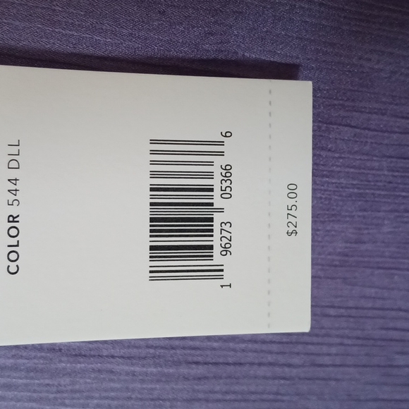 Vince lilac ribbed trim silk tank with side slits - Picture 12 of 13